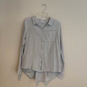 Splendid Blue and White Striped Shirt